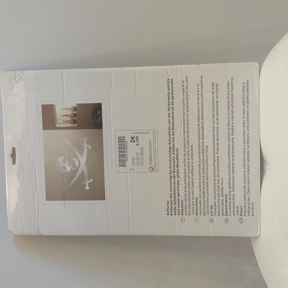 Spiegel sticker mirror reflective skull sword crossbone peel & stick - Picture 4 of 7